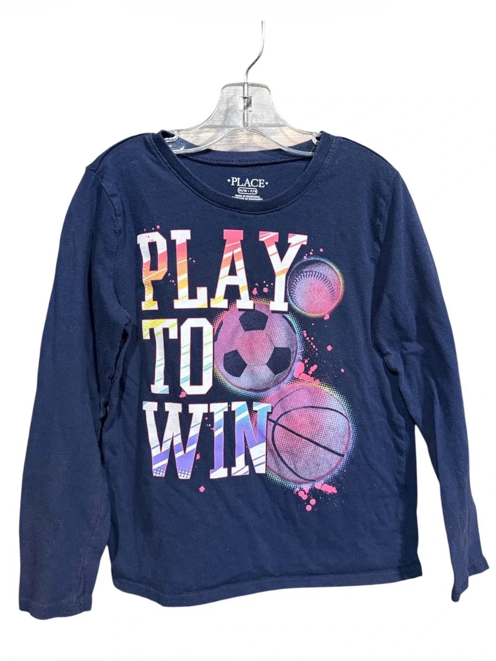 💚💰BOGO FREE Sports Themed LS Top M 7-8